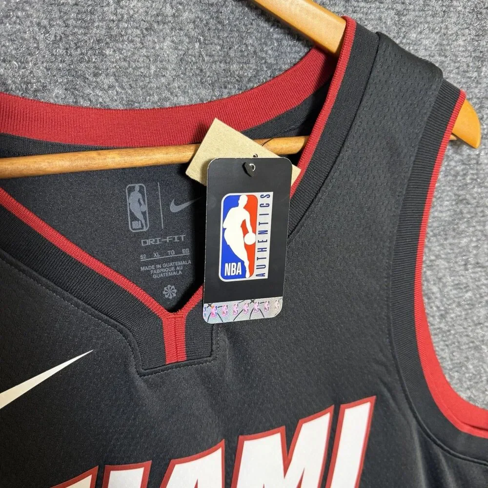 NWT Nike NBA Miami Heat Jimmy Butler #22 Jersey Black Red Size 52 XL Swingman - Picture 4 of 9